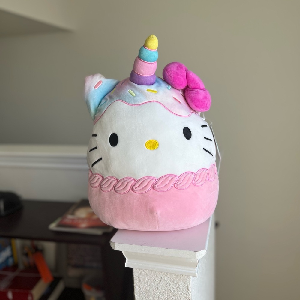 New 12” Hello Kitty Ice Cream Unicorn Squishmallows